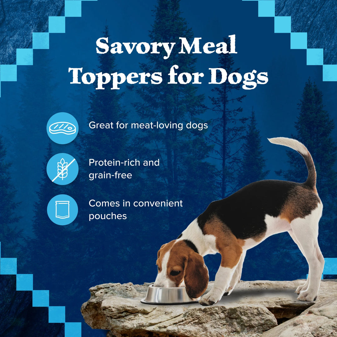 (4 Pack)  Wilderness Wild Cuts Wet Dog Food Toppers, Chicken & Beef, 3-Oz. (12 Count)